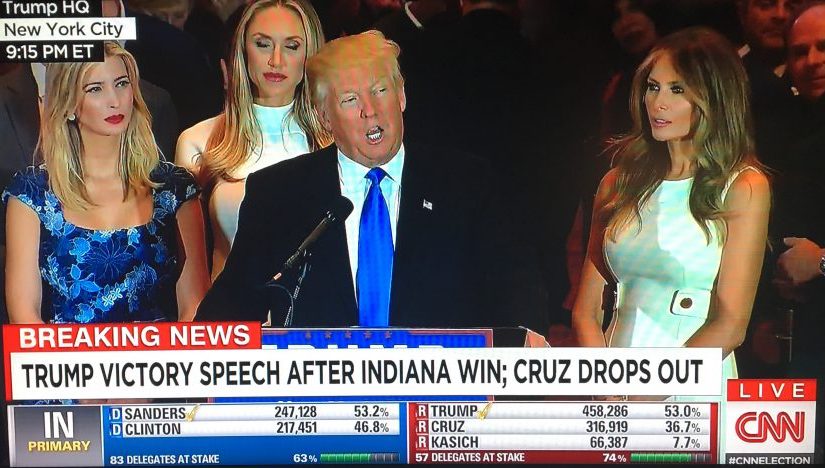 Trump Wins Indiana Primary, declared GOP’s Presumptive Nominee by RNC Chairman Reince Priebus, Ted Cruz drops out